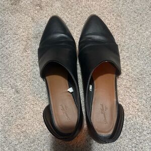 Classic Black Leather Loafers for Women